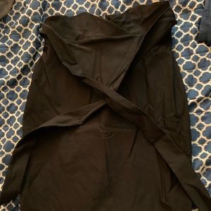 Fashion Nova high waisted mini pencil skirt w/ tie